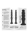 Black&Silver - Scott Premium Silicone Anal Plug Black