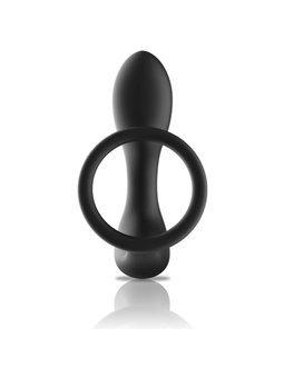 Black&Silver - Remote Control Anal Massager Rechargeable Silicone Black