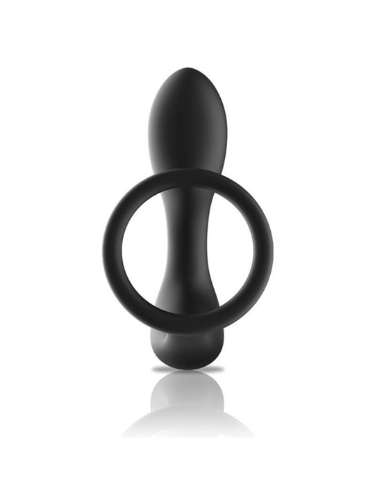 Black&Silver - Remote Control Anal Massager Rechargeable Silicone Black