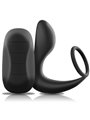 Black&Silver - Remote Control Anal Massager Rechargeable Silicone Black