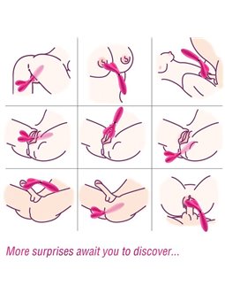 Armony - Massaggiatore Vibratore Wand con Doppia Testa Fucsia