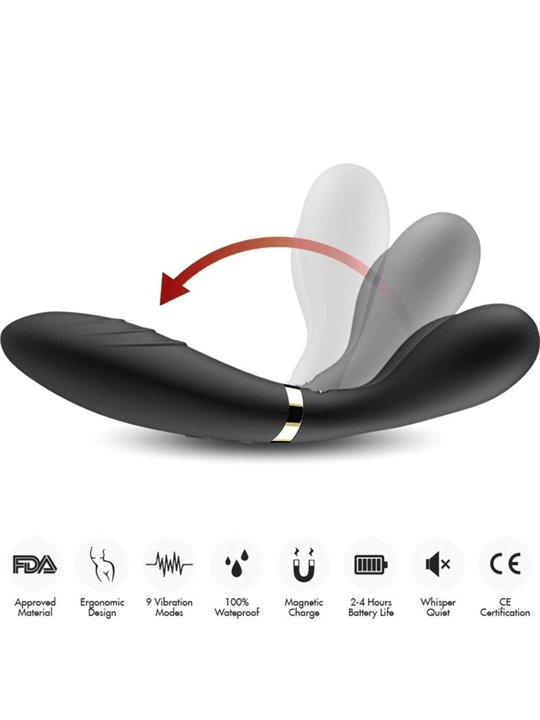Armony - Y-Wand Massager & Vibrator Double Head Black