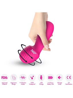 Armony Dazzle - Massaggiatore Vibratore Wand Super Flessibile Fucsia