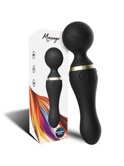 Armony Freeza - Massaggiatore Vibratore Wand Testa Super Flessibile Nero