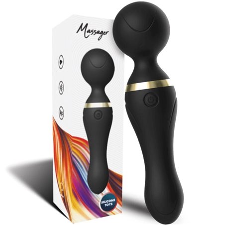 Armony Freeza - Massaggiatore Vibratore Wand Testa Super Flessibile Nero