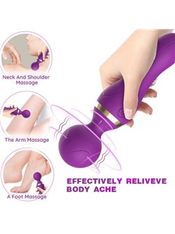 Armony Freeza - Massaggiatore Vibratore Wand Testa Super Flessibile Nero