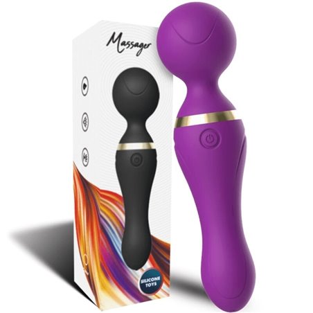 Armony Freeza - Massaggiatore Vibratore Wand Testa Super Flessibile Viola