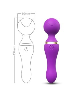 Armony Freeza - Massaggiatore Vibratore Wand Testa Super Flessibile Viola