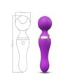 Armony Freeza - Massaggiatore Vibratore Wand Testa Super Flessibile Viola