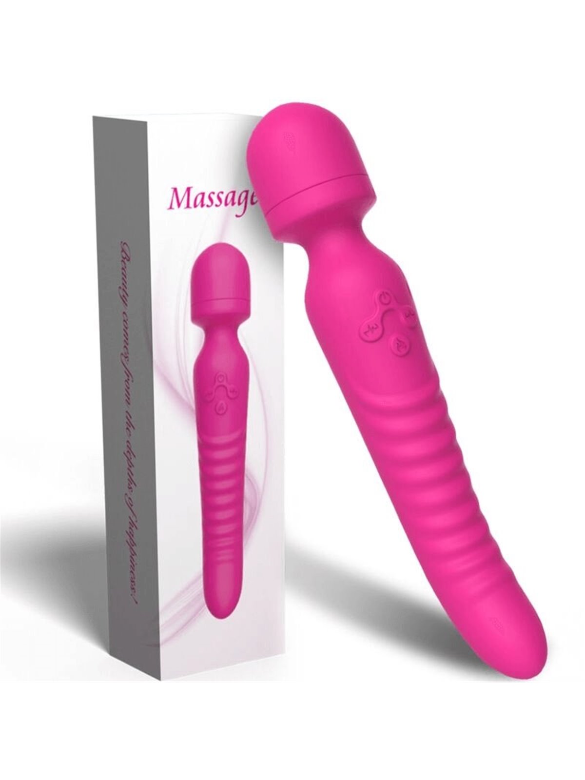 Armony Mission - Massaggiatore Vibratore Wand con Effetto Calore Fucsia