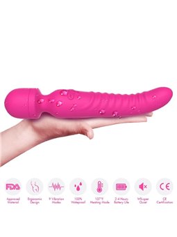 Armony Mission - Massaggiatore Vibratore Wand con Effetto Calore Fucsia
