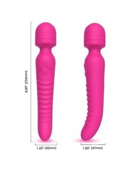 Armony Mission - Massaggiatore Vibratore Wand con Effetto Calore Fucsia