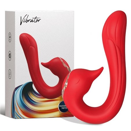 Armony Dolfhin - Vibratore Intimo Multiposizione con Effetto Calore Rosso