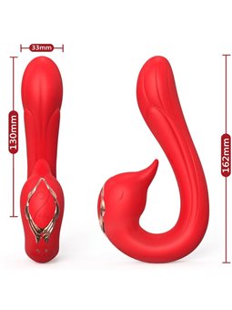 Armony - Delfin Vibrator Multiposition & Heat Effect Red