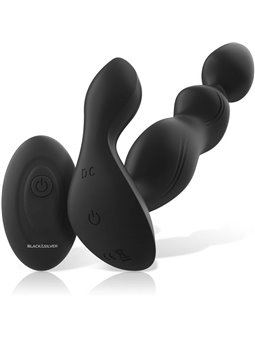 Black&Silver Cora - Plug Anale in Silicone con Vibrazione - Nero