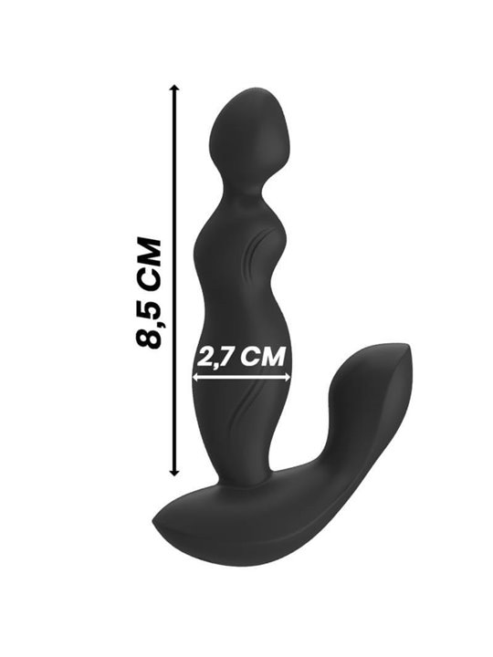Black&Silver - Cora Anal Plug Silicone Remote Control