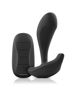Black&Silver Dwayne - Plug Anale in Silicone con Vibrazione - Nero