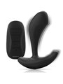 Black&Silver Dwayne - Plug Anale in Silicone con Vibrazione - Nero