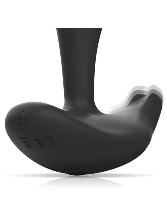Black&Silver Dwayne - Plug Anale in Silicone con Vibrazione - Nero