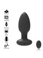 Black&Silver Wells - Plug Anale Vibrante e Rotante con Telecomando - Nero