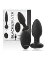 Black&Silver - Wells Plug Silicone Anal Rotator Remote Control