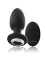 Black&Silver - Wells Plug Silicone Anal Rotator Remote Control