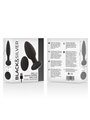 Black&Silver Wells - Plug Anale Vibrante e Rotante con Telecomando - Nero