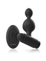 Black&Silver - Tucker Small Silicone Anal Plug Remote Control