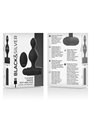 Black&Silver - Tucker Small Silicone Anal Plug Remote Control