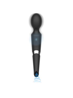 Black&Silver Beck - Vibratore Massaggiatore Wand con Aspirazione - Nero