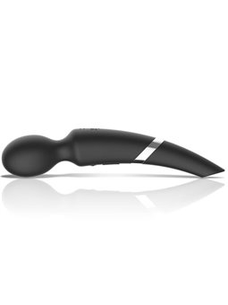 Black&Silver Beck - Vibratore Massaggiatore Wand con Aspirazione - Nero
