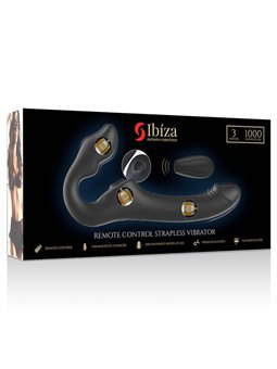 Ibiza Remote Control Strapless Vibrator 3 Motors 1000 Combinations.