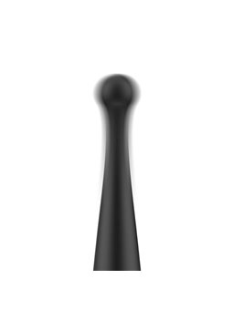 Black&Silver Kenneth - Vibratore Stimolatore in Silicone per Zone Erogene - Nero