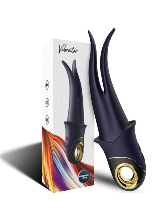 Armony - Shadow Vibrator Double-Head Teasing Blue