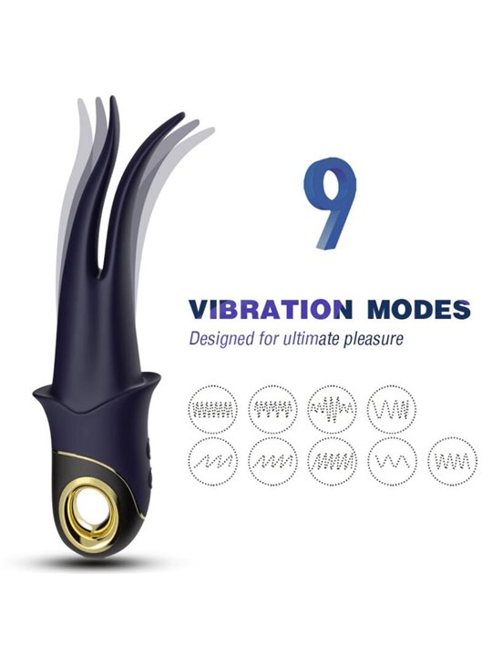 Armony - Shadow Vibrator Double-Head Teasing Blue