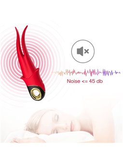 Armony - Vibratore Intimo a Doppia Testa Rosso