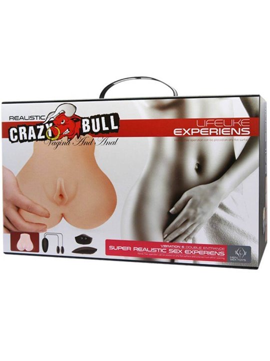 Crazy Bull 10 - Masturbatore Uomo Vibrante Busto con Ano e Vagina Realistici