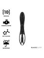 Black&Silver Kaleb - Vibratore Rabbit in Silicone 10 Funzioni - Nero