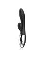 Black&Silver Kaleb - Vibratore Rabbit in Silicone 10 Funzioni - Nero