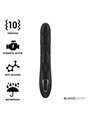 Black&Silver Kenji - Vibratore Rabbit con Testa Rotante Compatibile Watchme - Nero