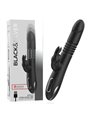 Black&Silver Kenji - Vibratore Rabbit con Testa Rotante Compatibile Watchme - Nero