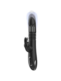 Black&Silver- Kenji Stimulating Vibe Compatible with Watchme Wireless Technology