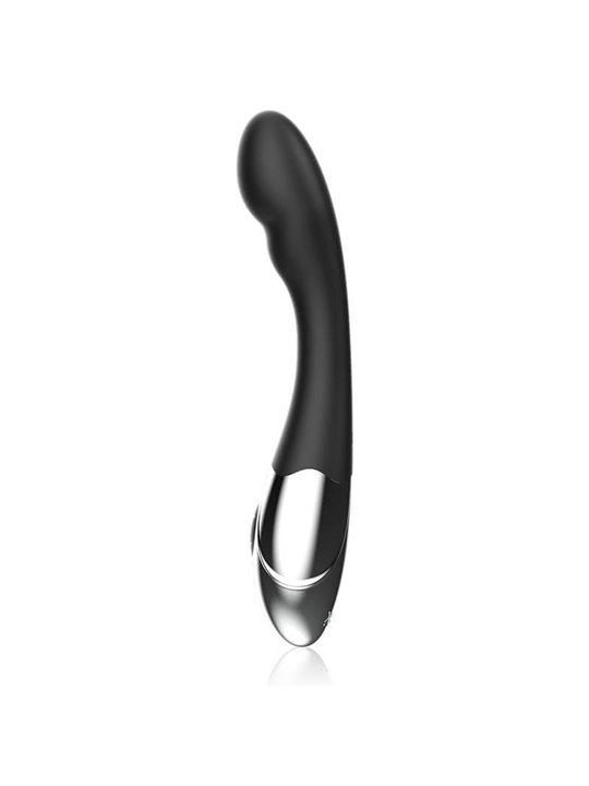 Black&Silver Kilian - Vibratore Stimolatore in Silicone 10 Funzioni - Nero