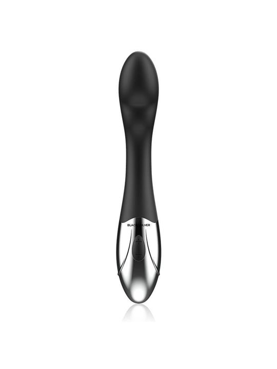 Black&Silver Kilian - Vibratore Stimolatore in Silicone 10 Funzioni - Nero