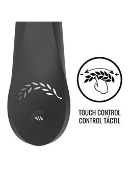 Black&Silver Kean - Vibratore Touch Control 10 Funzioni - Nero
