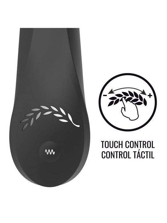 Black&Silver Kean - Vibratore Touch Control 10 Funzioni - Nero