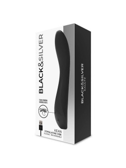 Black&Silver Kean - Vibratore Touch Control 10 Funzioni - Nero