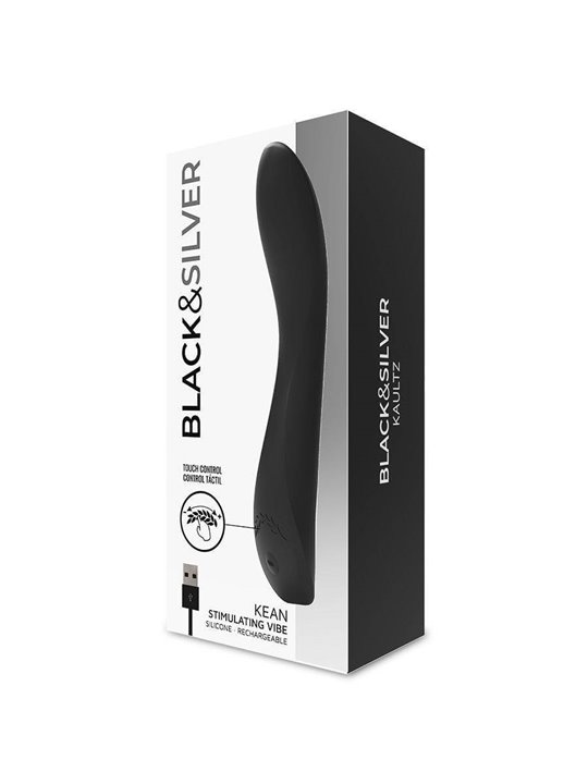 Black&Silver Kean - Vibratore Touch Control 10 Funzioni - Nero