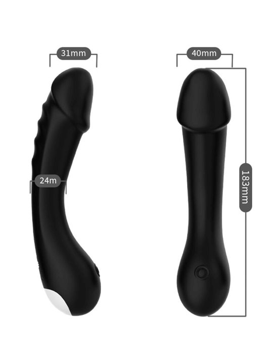 Armony - Dildo Vibrator G-Spot Silicone Black