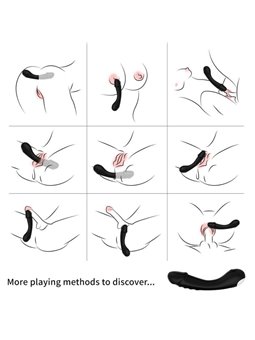 Armony - Dildo Vibrator G-Spot Silicone Black